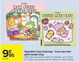 Carrefour Opération cosy coloriage - coco wyo mon petit monde cosy offre