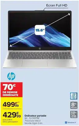 Carrefour Hp - ordinateur portable offre