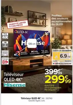 Carrefour Hisense - téléviseur qled 4k offre