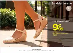 Carrefour Tex - sandales femme offre