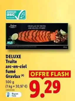 Lidl Deluxe - truite arc-en-ciel fumé offre