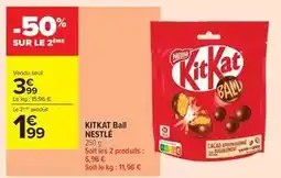 Carrefour Contact Nestlé - kitkat ball offre