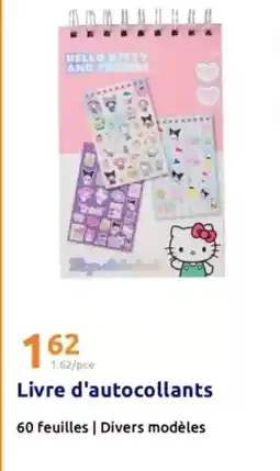 Action Hello kitty - livre d'autocollants offre