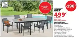 Bi1 Dim - ensemble table et fauteuils livres offre