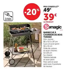 Bi1 Barbecue à charbon de bois torino offre
