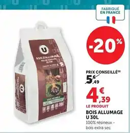 Bi1 U - bois allumage 30l offre