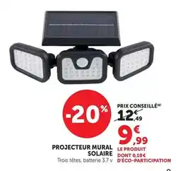 Bi1 Projecteur mural solaire offre