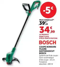 Bi1 Bosch - coupe bordure filaire easygrasscut offre