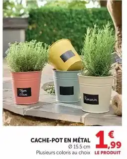 Bi1 Cache-pot en métal offre