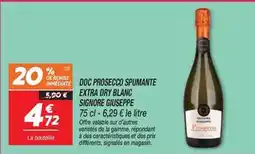 Netto Giuseppe - doc prosecco spumante extra dry blanc offre