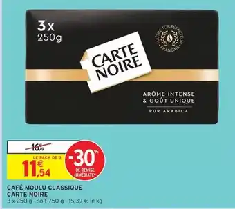 Intermarché Contact Carte noire - café moulu classique offre
