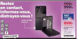 Carrefour Samsung - smartphone clutting z4 offre