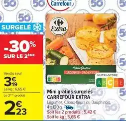 Carrefour Carrefour - mini gratins surgelés extra offre