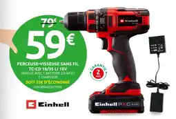 Mr Bricolage EINHELL Perceuse-visseuse sans fil tc-cd 18/35 li 18v offre