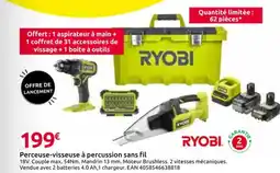 Mr Bricolage RYOBI Perceuse-visseuse à percussion sans fil offre