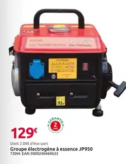 Mr Bricolage Groupe électrogène à essence JP950 offre