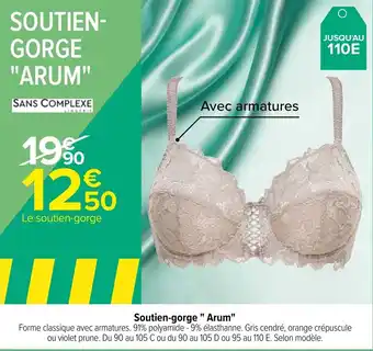 Carrefour Soutien-gorge "arum" offre