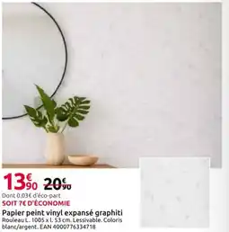 Mr Bricolage Papier peint vinyl expansé graphiti offre