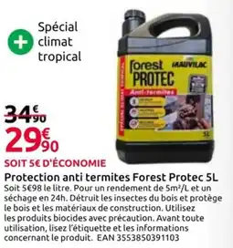 Mr Bricolage MAUVILAC Protection anti termites Forest Protec offre