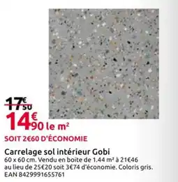 Mr Bricolage Carrelage sol intérieur Gobi offre