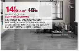 Mr Bricolage Carrelage sol intérieur Cusset offre