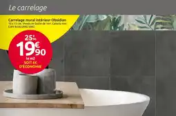 Mr Bricolage Carrelage mural intérieur Obsidian offre