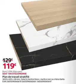 Mr Bricolage Plan de travail stratifié offre