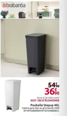 Mr Bricolage Poubelle Stepup offre