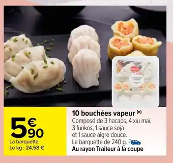 10 Bouchées vapeur