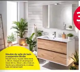 Mr Bricolage Meuble de salle de bain à suspendre Birdie offre