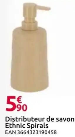 Mr Bricolage Distributeur de savon Ethnic Spirals offre