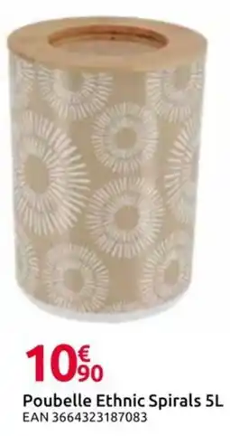 Mr Bricolage Poubelle Ethnic Spirals offre