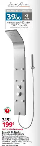 Mr Bricolage Colonne de douche hydromassante Newry offre