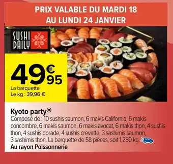 Carrefour Kyoto party offre