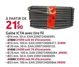 Mr Bricolage Gaine ICTA avec tire fil offre