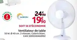 Mr Bricolage Ventilateur de table offre