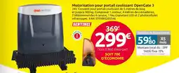 Mr Bricolage Motorisation pour portail coulissant OpenGate 3 offre