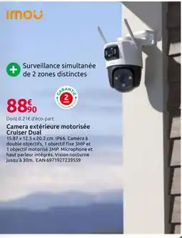 Mr Bricolage Camera extérieure motorisée Cruiser Dual offre