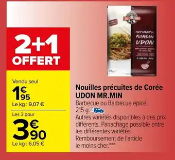 Nouilles précuites de corée UDON MR.MIN