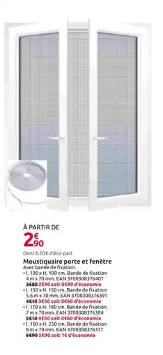 Mr Bricolage Moustiquaire porte et fenêtre offre