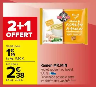 Carrefour Ramen MR.MIN offre