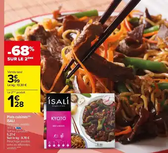 Carrefour Plats cuisinés ISALI offre