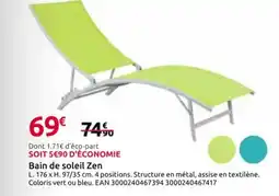 Mr Bricolage Bain de soleil Zen offre