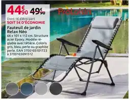 Mr Bricolage Fauteuil de jardin Relax Néo offre