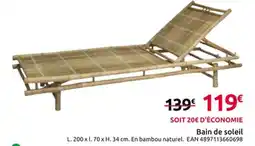 Mr Bricolage Bain de soleil offre