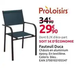 Mr Bricolage Fauteuil Duca offre