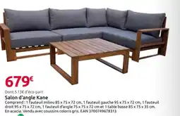 Mr Bricolage Salon d'angle Kane offre