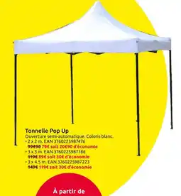 Mr Bricolage Tonnelle Pop Up offre