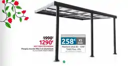 Mr Bricolage Pergola murale PAU 2 en aluminium offre