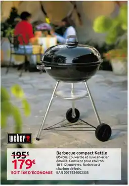 Mr Bricolage WEBER Barbecue compact Kettle offre